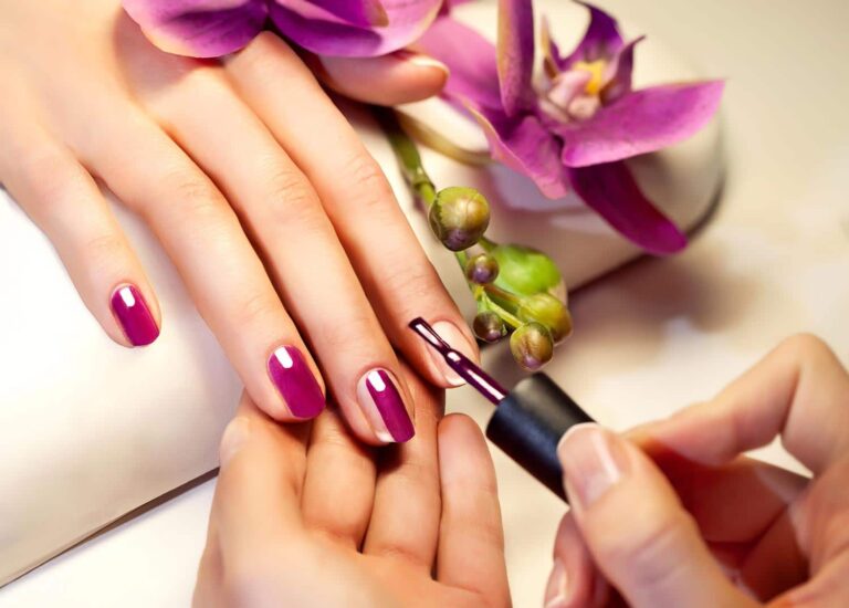 Manicure, gel polish and builder in a bottle