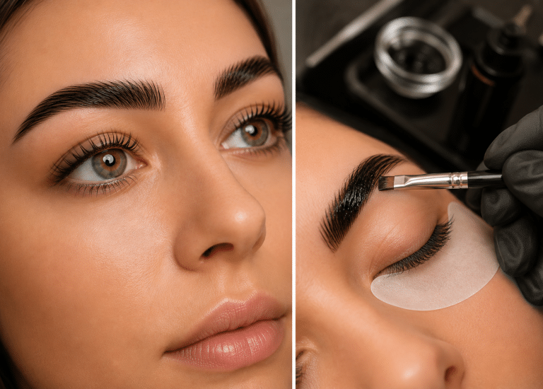 Lash and brow tinting